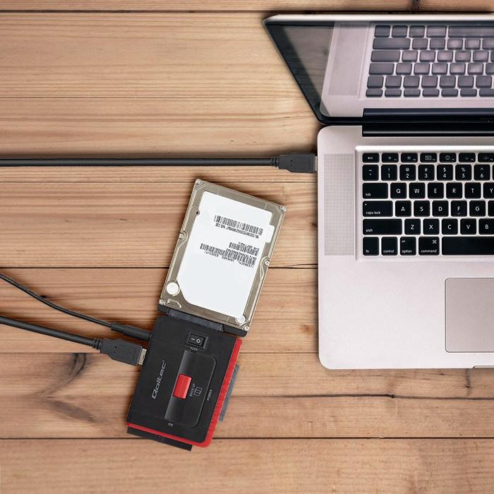 Produktbild Qoltec 50645 Adapter USB 3.0 to IDE SATA