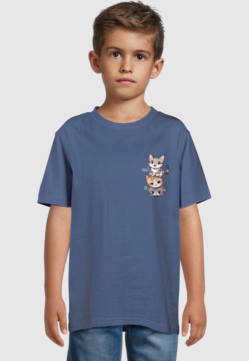 Produktbild Merchcode Kids Hi Cats - Basic T-Shirt - 184959 (146, 152)