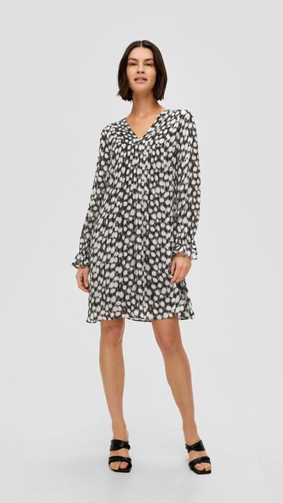 Produktbild s.Oliver Kleid Chiffonkleid mit V-Ausschnitt (34)