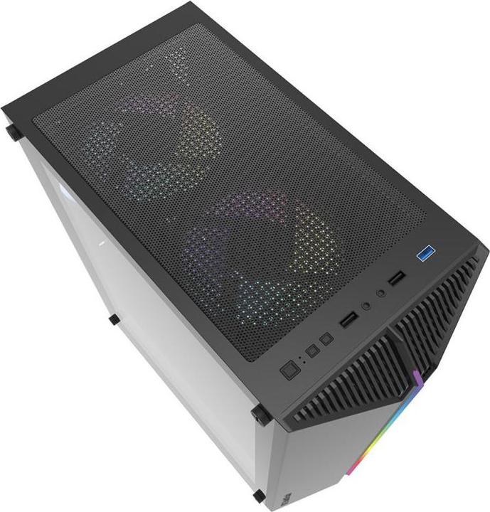 Actual product image Darkflash Tech DK151 computer case LED with 3 fan (black) (ATX, ITX, mATX)