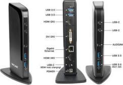 Produktbild DLH 3 Screen Docking Station USB-A & USB-C (USB-A, USB-C, 7 Ports)