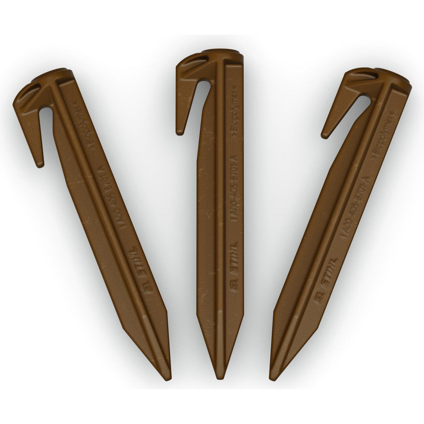 Stihl, Accessori per macchinari da giardino, Set di chiodi di fissaggio BIO 100 pezzi per il robot tosaerba iMow (Robot falciante)