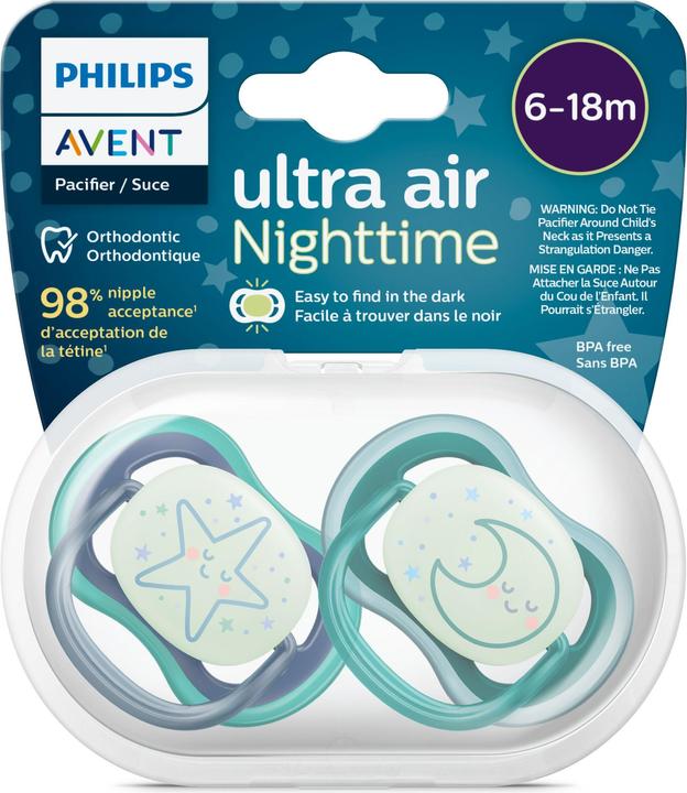 Actual product image Philips Avent Ultra air nighttime (2 x, 6 - 18 M.)