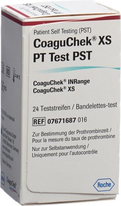 Actual product image CoaguChek XS PT PST deutsch/italienisch/niederländisch/französisch (24 x)