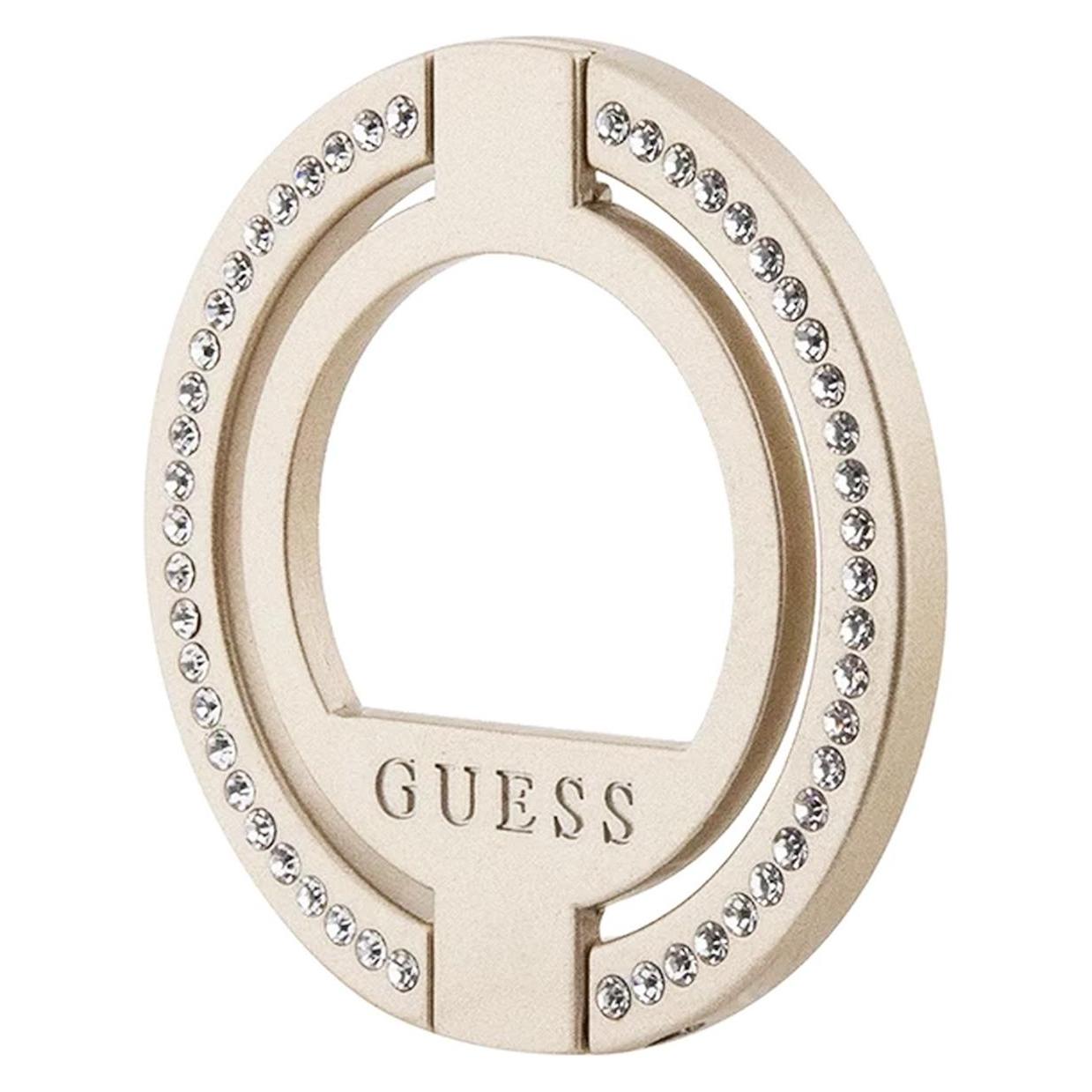 Guess MagSafe Ring Stand Gumrsaldgd Złoty/gold Rhinestone, Smartphone Halterung, Gold