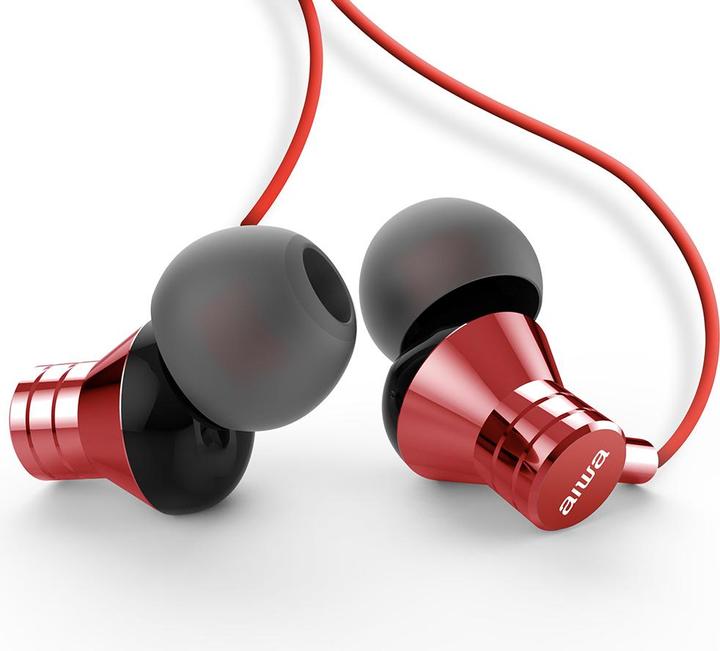 Actual product image Aiwa ESTM-50RD red (Cable)