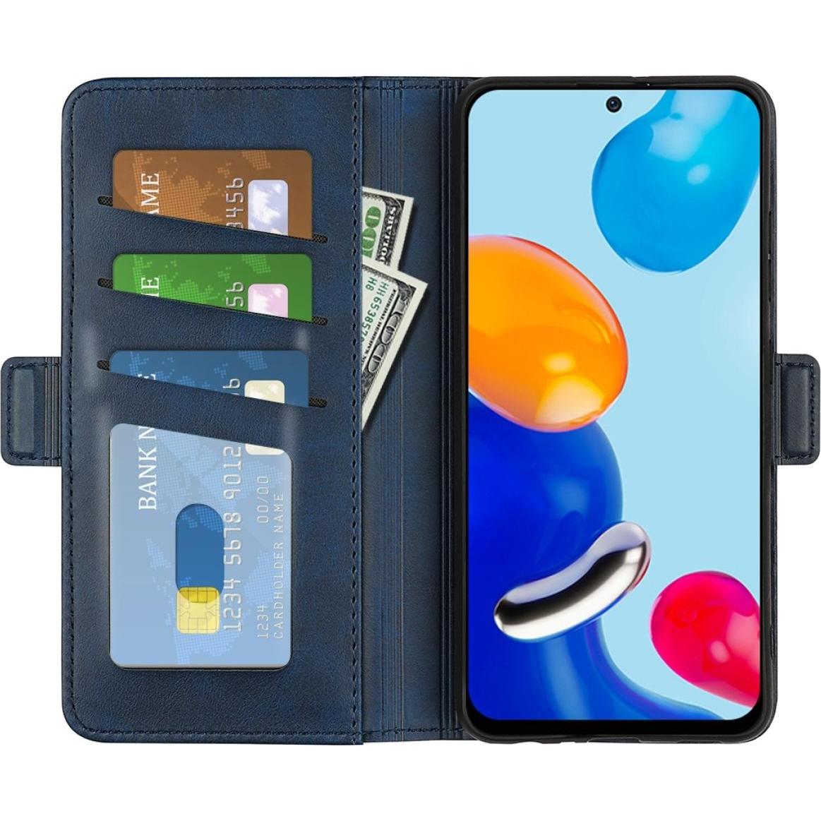 Screenguard Xiaomi Redmi Note 11S CardLounge Lederhülle (Xiaomi Redmi Note 11S), Smartphone Hülle, Blau