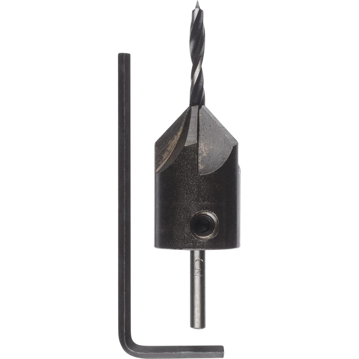 Bosch Professional Zubehör, Bohrereinsatz, Holzspiralbohrer mit 90°-Senker, 3 mm, 16 mm (3 mm)