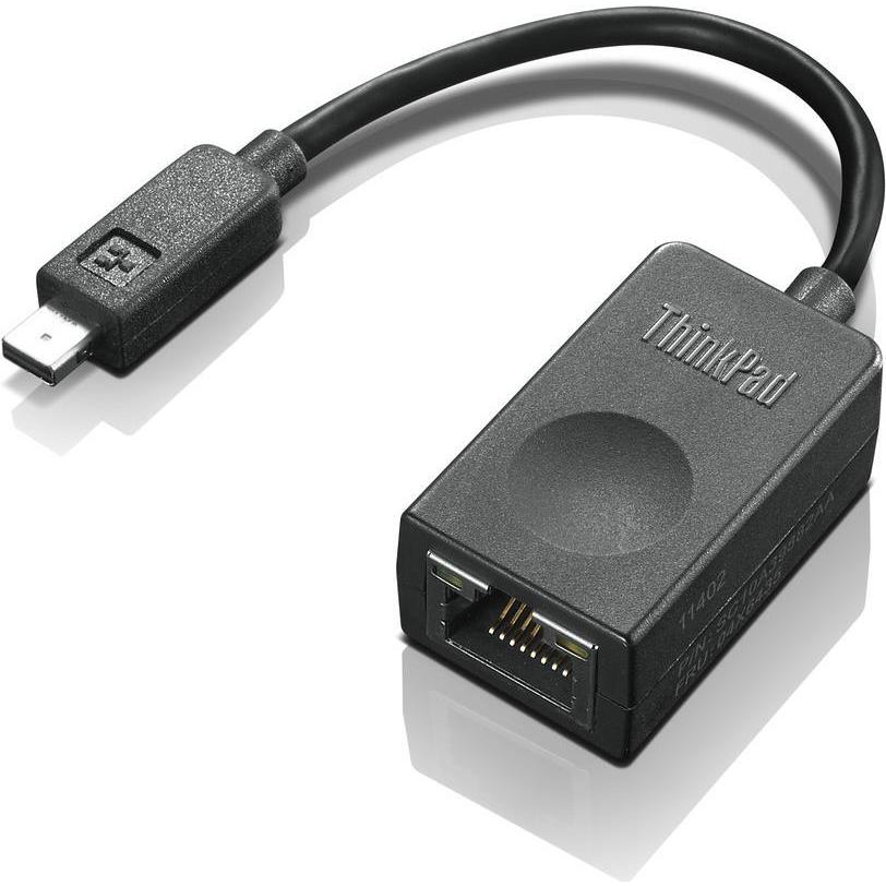 Thumbnail - Lenovo ThinkPad Ethernet Expansion Cable (USB, RJ45 (1x)), Netzwerkadapter, Schwarz