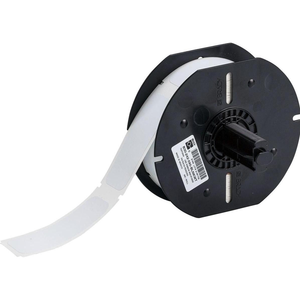 Brady, Etiketten, B30-242-595-BLNKWT, Vinyl-Etiketten, Weiss, glänzend, 28.58 x 72.39 mm, permanent (300 E.)