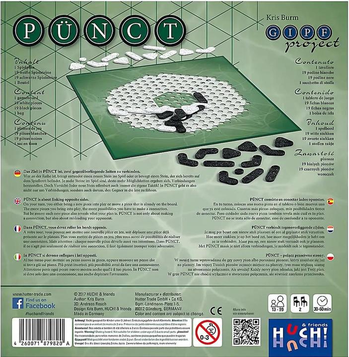 Produktbild Hutter Pünct (Deutsch, Englisch, Französisch, Italienisch, 2 Spieler)