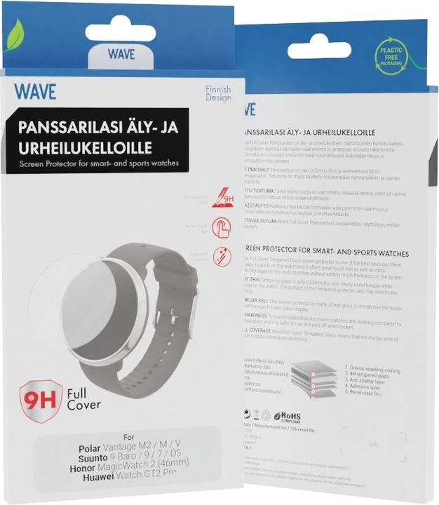 Wave Full Cover -panssarilasi (1 mm)