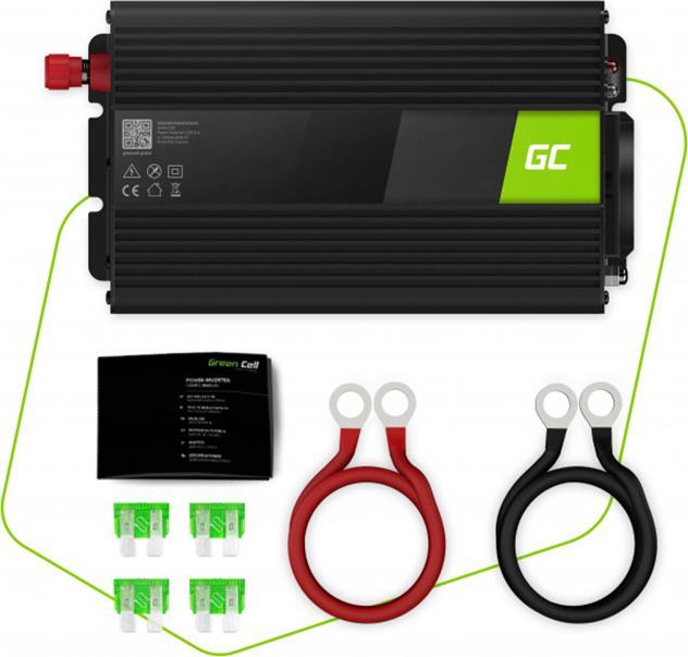 Image du produit GreenCell Voltage Car Inverter 24V to 230V 1000W Full Sine Wave