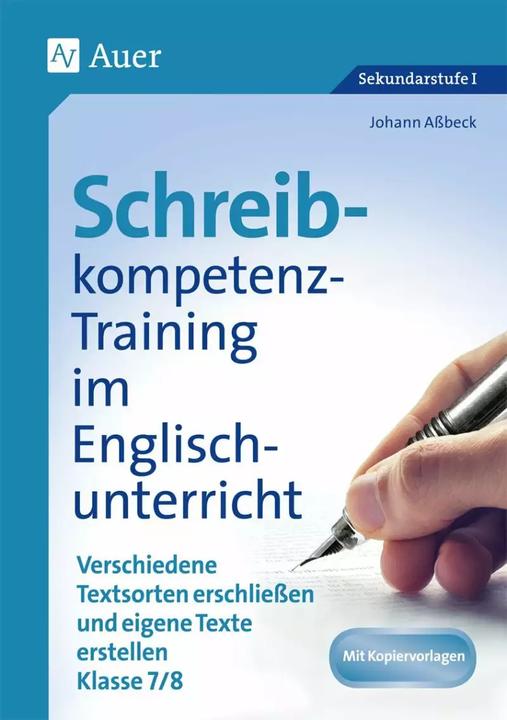 Produktbild Schreibkompetenz-Training in Englisch 7/8 (Deutsch, Johann Assbeck, 2024)