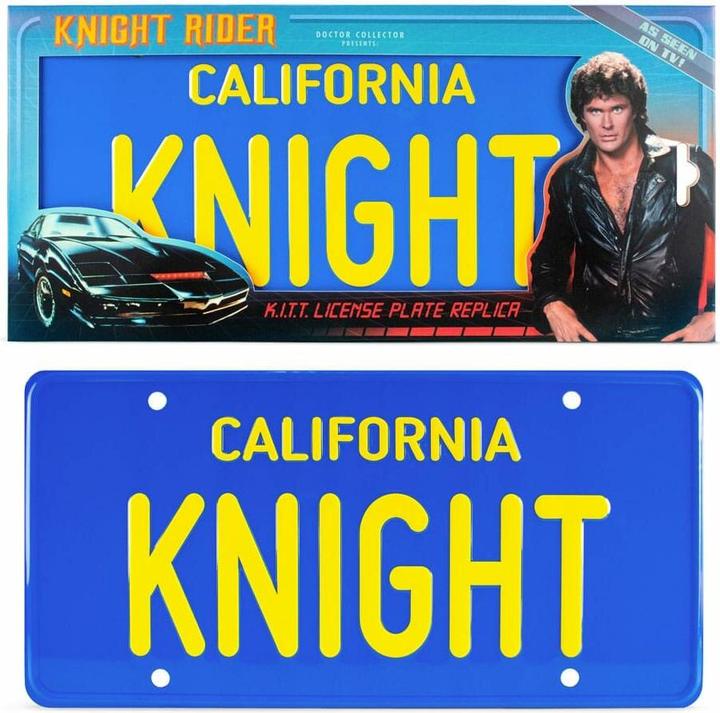 Actual product image Doctor Collector Knight Rider plaque d'immatriculation