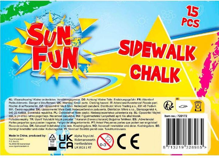 Actual product image Sun Fun Strassenkreide, 15 Sticks (15x)