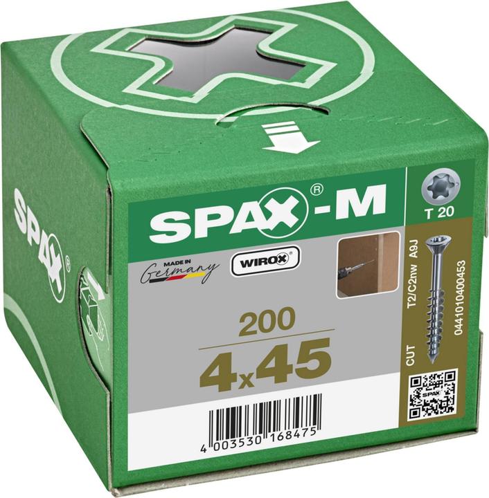 Image du produit Spax Senkkopf T-Star Plus T20 Teilgewinde Cut Wirox (200 Vis par pièce)