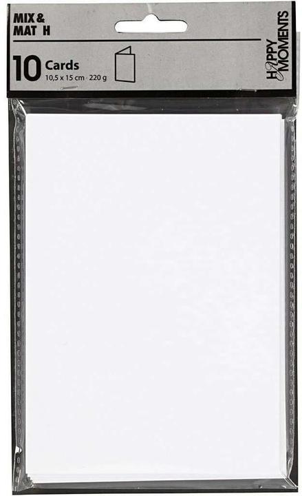 Image du produit Creativ Company cartes 220 g/m2 blanches (10 pcs)