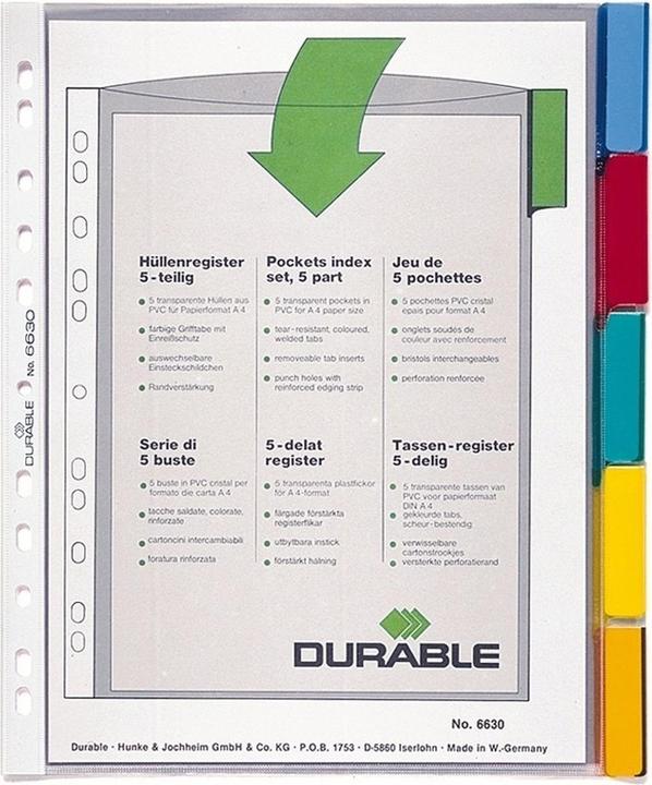 Produktbild Durable Register-Hüllen PP