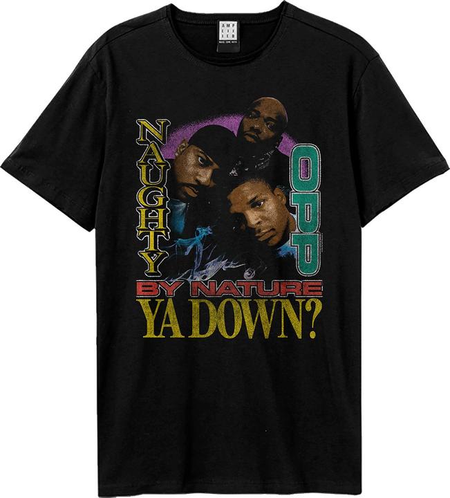 Actual product image Amplified Unisex Adult Ya Down? Naughty By Nature T-Shirt (S)