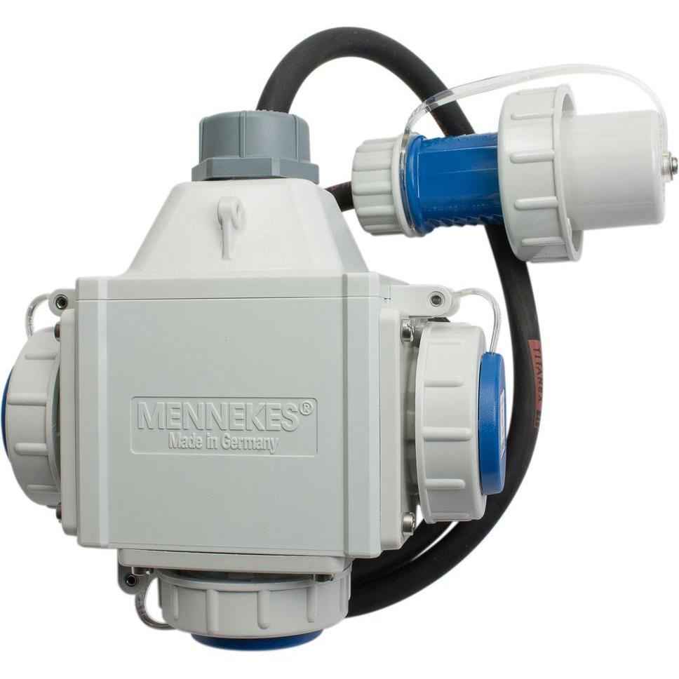 Mennekes, Distributore di corrente, Distributore triplo Deltabox 230 V, 16 A, compatto (3 x)