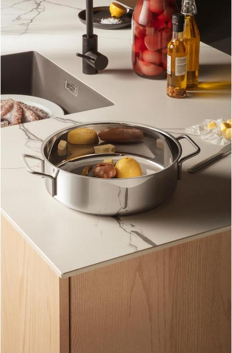 Actual product image Eva Solo Eva Trio - Sauté Pan 28cm Stainless steel with 2 handles (202429) (28 cm, Pan set + pot set, Stainless steel)