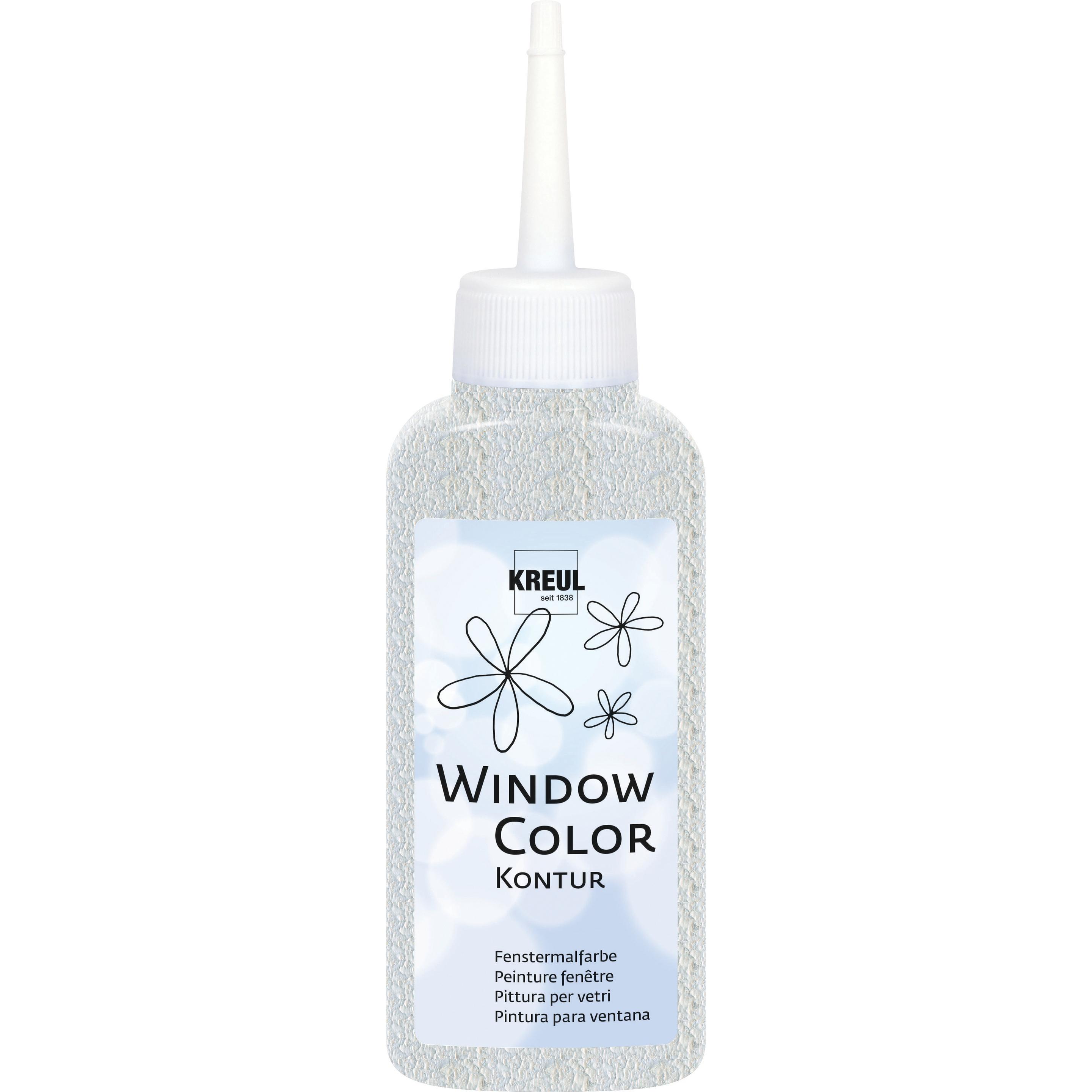 Thumbnail - Kreul, Künstlerfarbe + Bastelfarbe, Window Color Kontur (Weiss, 80 ml)