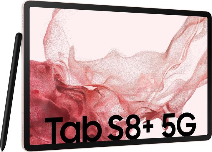 Produktbild Samsung Galaxy Tab S8+ (5G, 12.40", 256 GB, Pink Gold)