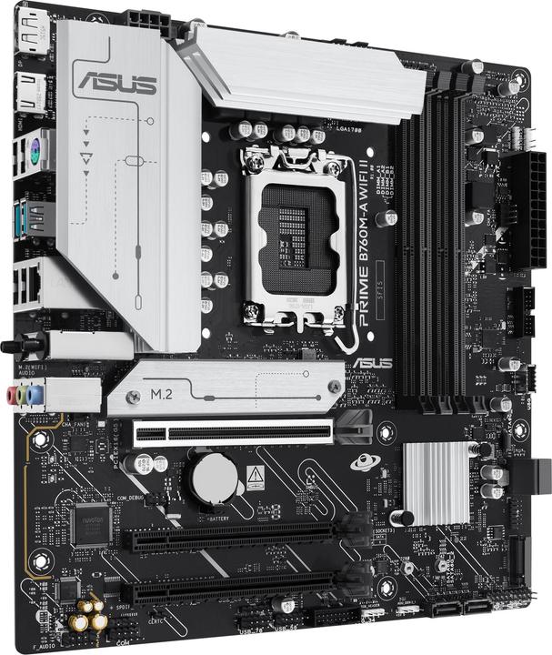 Productafbeelding ASUS MB PRIME B760M-A WIFI II (LGA 1700, Intel B760, Micro ATX (mATX))