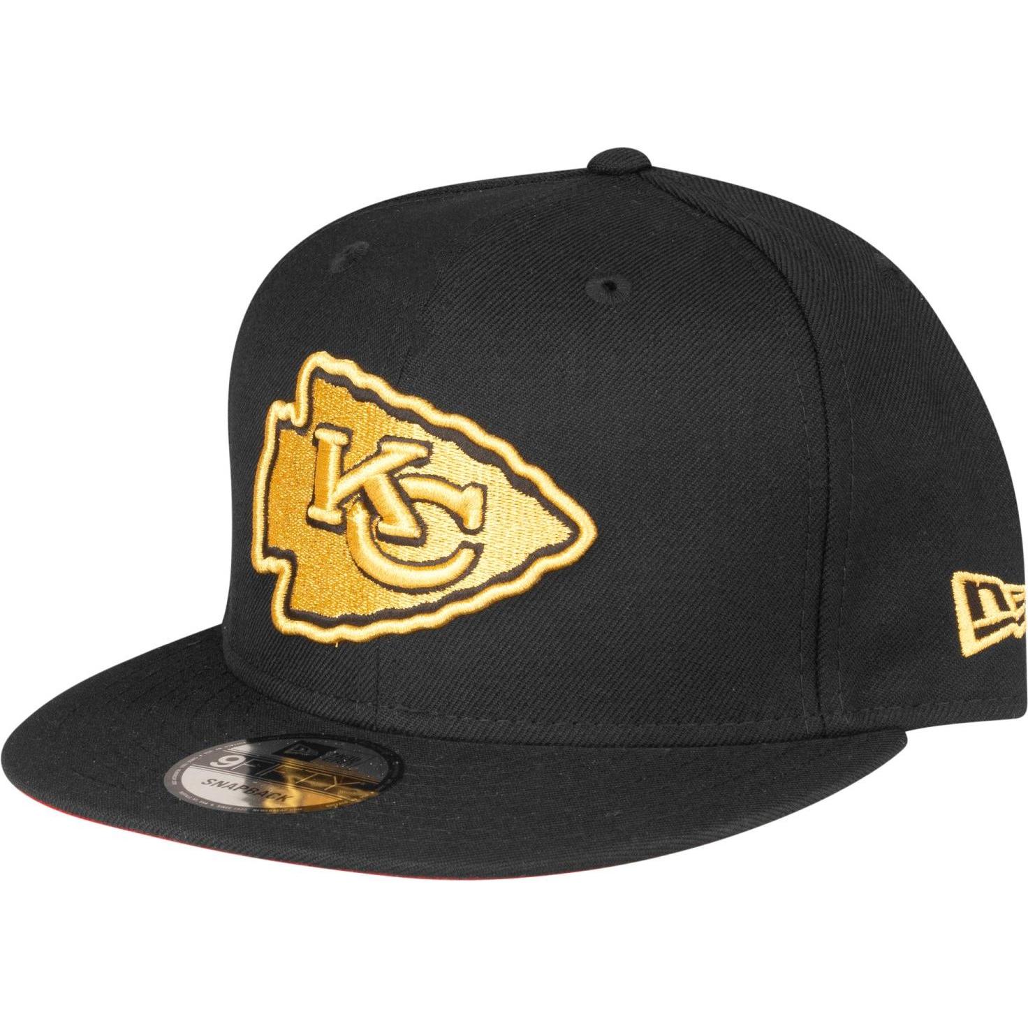New Era, Herren, Cap, 9Fifty Kansas City Chiefs Gold, Schwarz