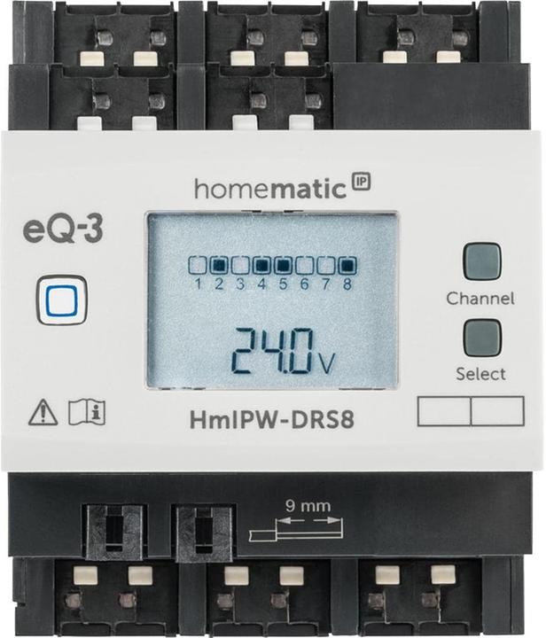 Actual product image EQ-3 HomeMatic IP Wired Switch Actuator 8-fold HmIPW-DRS8 (Switch actuator)