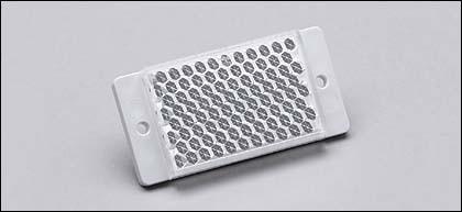 Actual product image IFM electronic Reflector, angular E20452 45mm x 28mm Reflector for light barrier 4021179046503