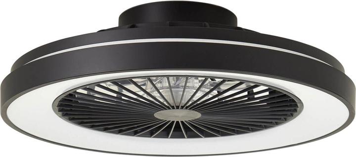 Productafbeelding Brilliant Plafonnier Mazzaro 48,5cm met ventilator noir (4700 lm)