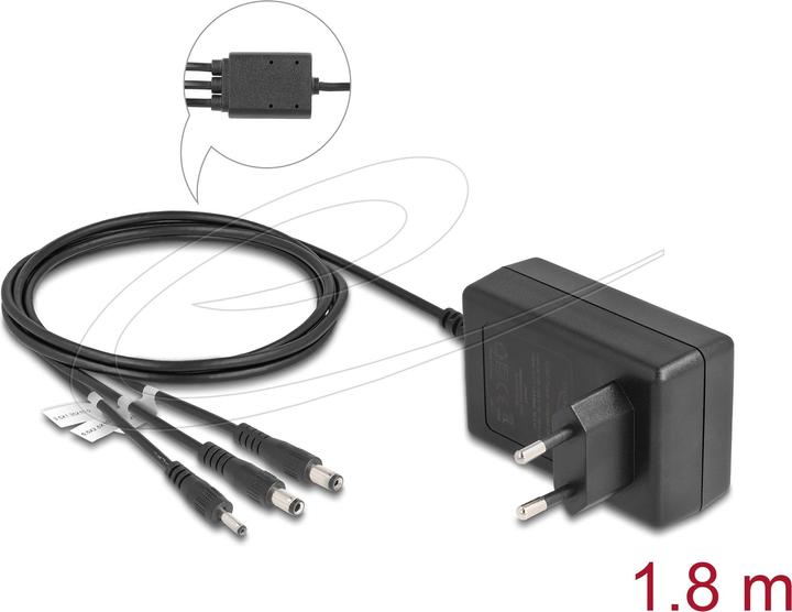 Immagine prodotto Delock Alimentatore esterno DC 3,5x 1,35mm/ 5,5x 2,1mm/ 5,5x 2,5mm 12V 3A 36W