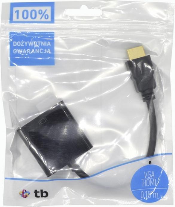 Image du produit Lenovo Adaptateur HDMI M-F-VGA 15 cm. (AKXVAHMVGAF15) (VGA, 15 cm)