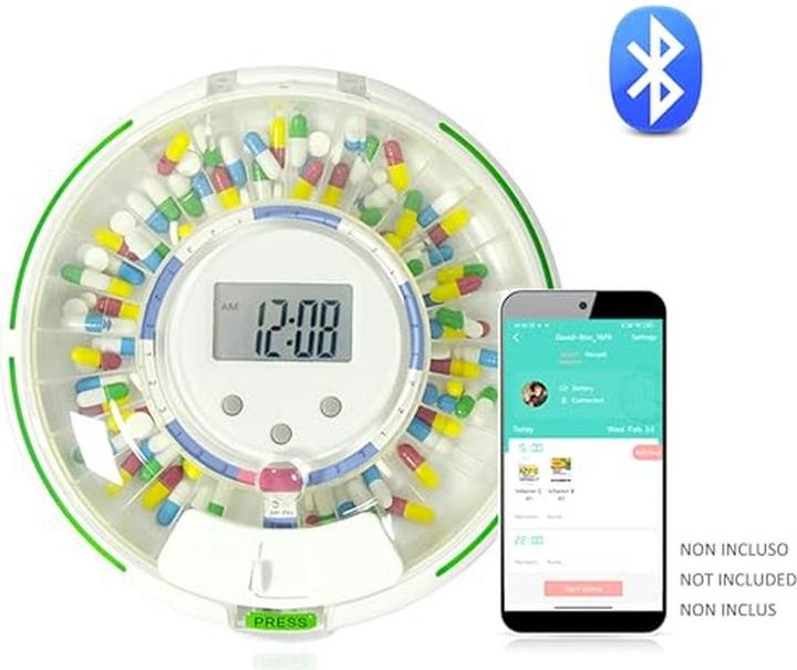 Image du produit Gima Automatic wireless pill dispenser for managing and recording pill doses 25871