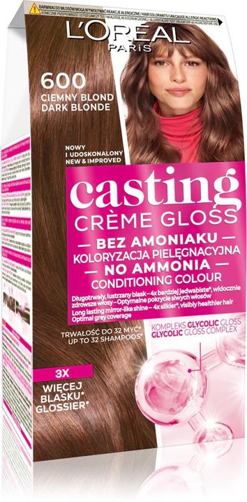 Image du produit L'Oréal Paris Crème Gloss Crème colorante no. 600 Dark For light hair (600 Foncé)