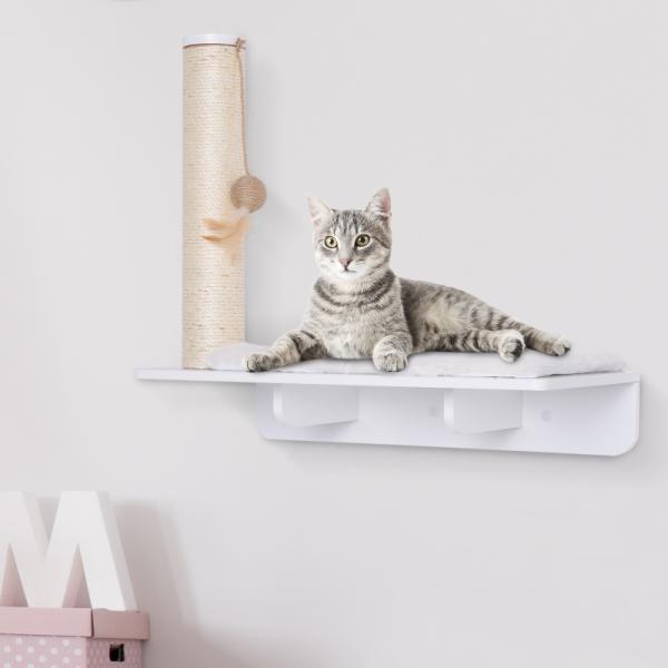 Actual product image PawHut Cat tree for wall mounting (50 cm, White)