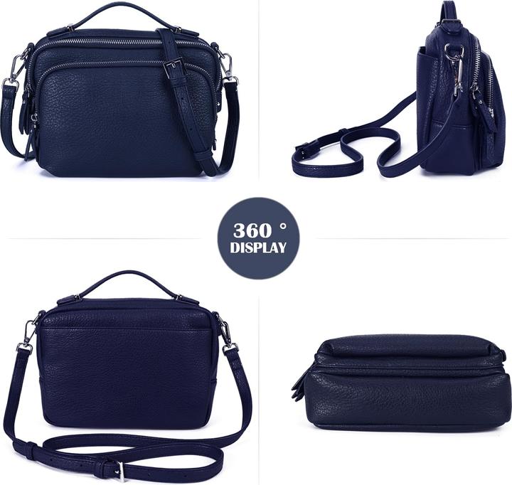 Actual product image Only-Bags.Store Shoulder bag with zip, crossbody bag, small leather handbag