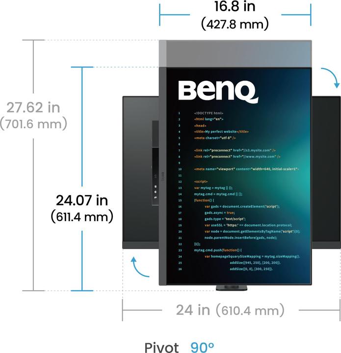Produktbild BenQ RD280UA IPS 4K UHD USB-C HDR10 (3840 x 2560 Pixel, 28.20")