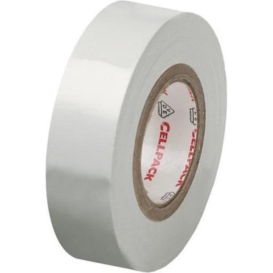 CellPack, Klebeband, Isolierband No. 128 Weiss (L x (30 mm)