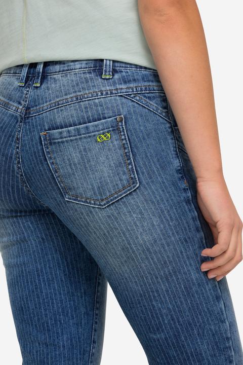 Image du produit Laurasøn Slimjeans, Streifen, 5-Pocket, mit recyceltem Polyester (50)