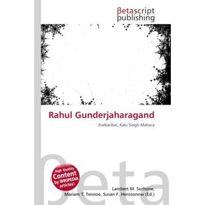 Rahul Gunderjaharagand, Fachbücher von Susan F. Henssonow, Mariam T. Tennoe, Lambert M. Surhone