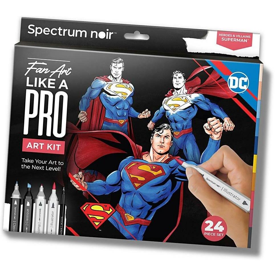 Creativ Company Hobby-Set Illustration Comic-Helden Superman Farbset