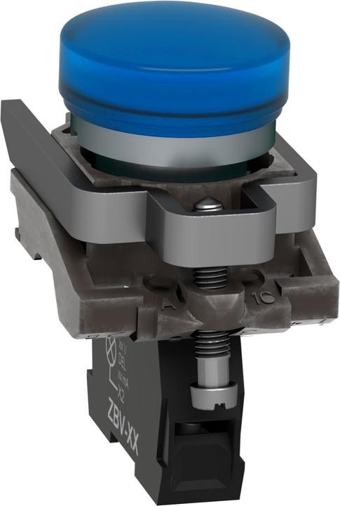 Produktbild Schneider Electric Leuchtmelder LED 48-120VAC blau XB4BVG6