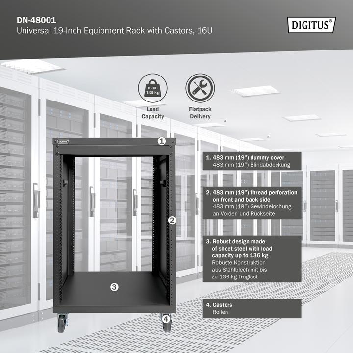 Actual product image Digitus DN-48001 (16 RU, 19 inch rack)