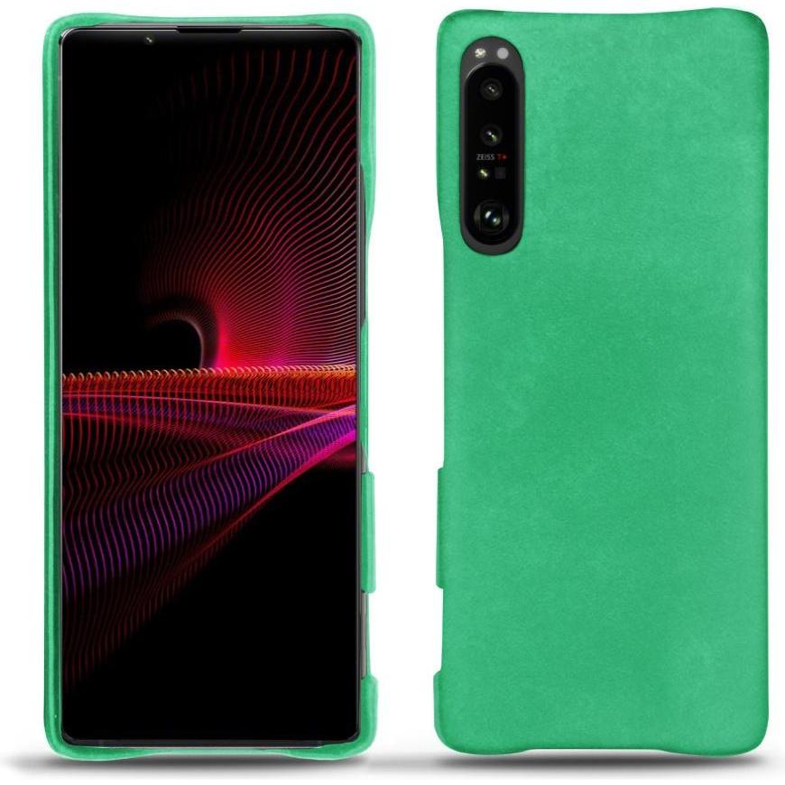 Thumbnail - Noreve Lederschutzhülle (Sony Xperia 1 III), Smartphone Hülle, Grün