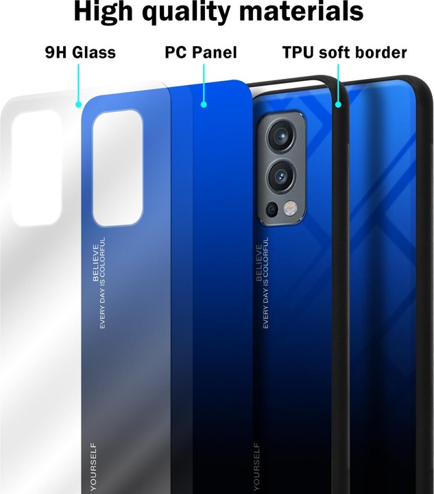 Actual product image Cadorabo TPU 2 colors glass envelope (OnePlus Nord 2 5G)