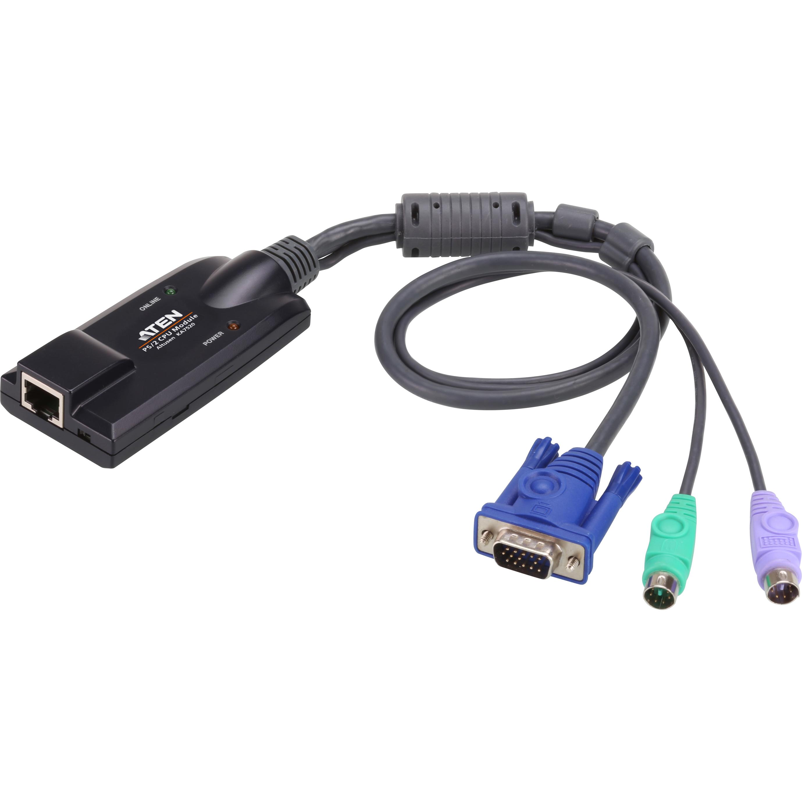 Aten KA7520-AX VGA-auf-KVM-Adapterkabel PS/2, KVM-Switch Kabel
