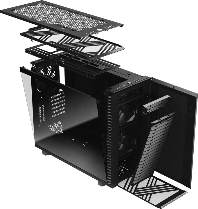 Image du produit Fractal Define 7 Black TGD (ATX, mATX, Mini-ITX, E-ATX)